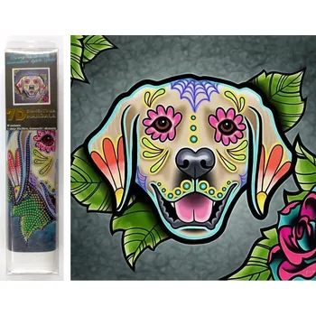 Diamantové malování Norimpex 7D Labrador 30× 30cm