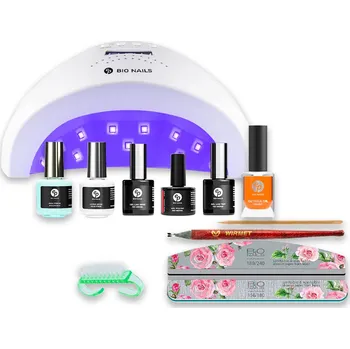 Lak na nehty BIO NAILS Startovací sada na nehty Gel lak NO HEMA hypoalergenní