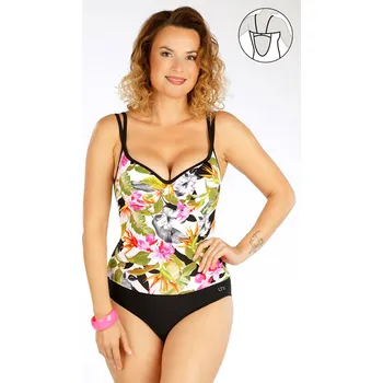 Dámské plavky Jednodílné plavky s hlubokými košíčky 6G048 LITEX 48