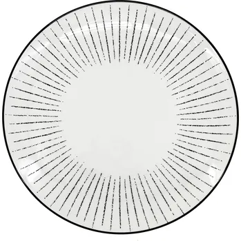 Talíř by inspire Linea Dash Mělký porcelánový talíř, průměr 27 cm