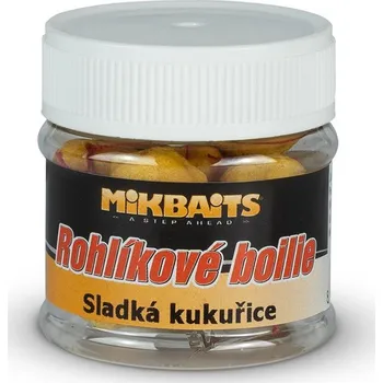 Boilies Mikbaits Rohlíkové boilie Sladká kukuřice 2 × 50 ml