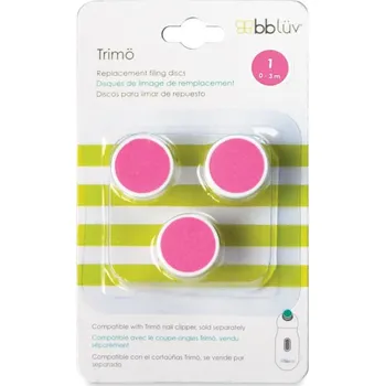 Přípravek na nehty BBLÜV Náhradní nástavce pro pilník na nehty Trimö 3 ks, 0 - 3 m