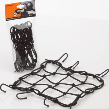 Přívěs k motorovému vozidlu ACI Pružná zavazadlová síť pro motocykly, rozměr 30x30 cm + 6 háčků