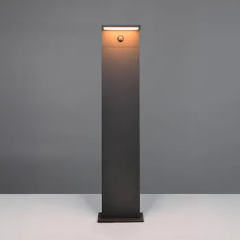 Lampička Trio Lighting LED osvětlení cesty Ravi, antracitová barva, výška 100 cm, senzor, IP54 1 x 13 W LED - Doprava zdarma