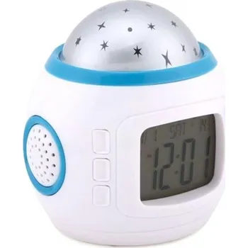 Budík Relaxační budík s projektorem noční oblohy