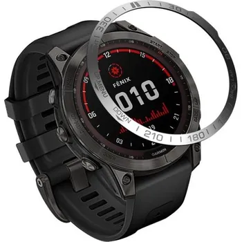Sport Hliníková ochrana lunety pro Garmin Fenix 7 Silver