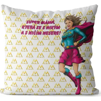 Polštář Imparpolštář Supermáma - Barva vlasů=Hnědá