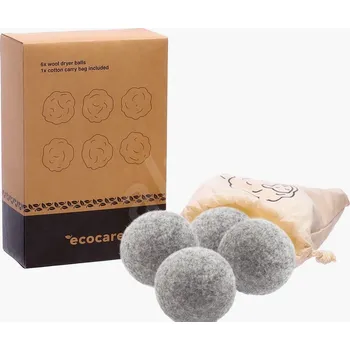 Přípravek na praní ECOCARE Koule z vlny do sušičky prádla šedá 6 ks