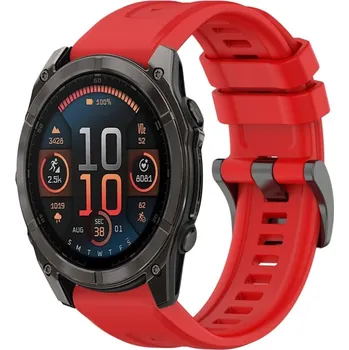 Ostatní příslušenství k chytrým hodinkám VSECHNONAMOBIL 87954 SILICONE Vyměnitelný řemínek pro Garmin Fenix 8 51mm červený