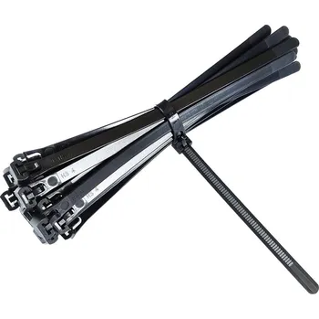 Stahovací páska Stahovací pásky 7,6x200mm černé rozepínací - 25 ks MAGG TS76200CR