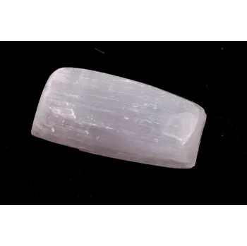 Přírodní kámen Kabošon White Selenite č.8449 (27x13x8mm)
