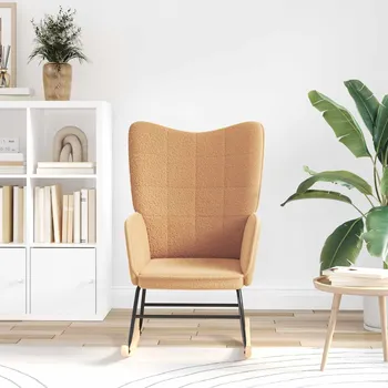 Křeslo Houpací křeslo Béžová Sherpa látka IM_42001788