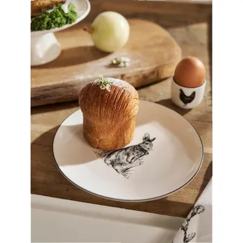 Pánské ponožky Sinsay - Velikonoční keramické talíře s motivem zajíce 2-pack - černá - 024HD-99P - 024HD-99P-ONE