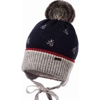 Kojenecká čepice Jamiks dětská čepice Tonsi tmavě modrá - 44 cm