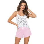 Dámské krátké pyžamo Donna Sheep Top Růžové S Růžová