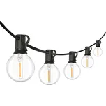 Solight LED venkovní řetěz s žárovkami, 25 žárovek, 15 m + 5 m, 20 W, teplá bílá