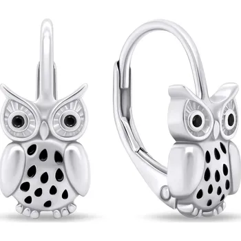 Oblečení a móda Brilio Silver EA748WBC visací Sovičky (Ag 925/1000, 2,59 g)