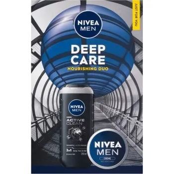 Kosmetika Nivea Men Deep Care Nourishing Duo Dárková sada