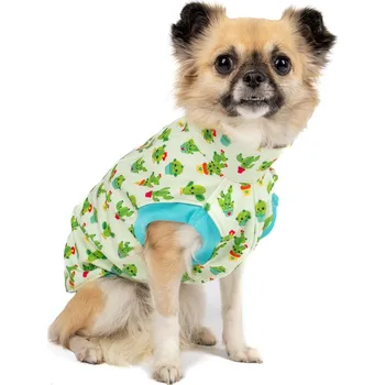 Obleček pro psa Mantys Softshellka Kaktusáci - Malý pes, L