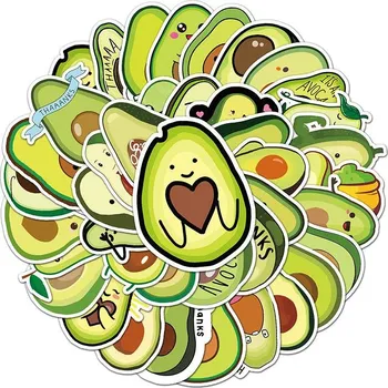 samolepka ANNAM Samolepky Avokádo 50 ks - odlišné samolepky