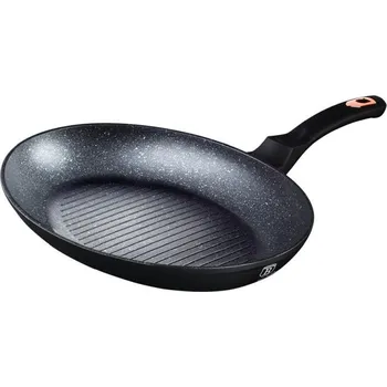 Nádobí BERLINGERHAUS Pánev na ryby a steaky s mramorovým povrchem 35 cm Black Rose Collection BH-7149