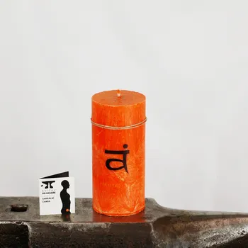 Solná lampa Sakrální čakra - Bez svícnu