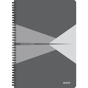 Kancelář LEITZ Office A4, plastové desky, linkovaný, šedý
