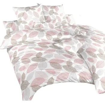 Povlečení Dadka flanel Podzim hnědý 140 × 200, 70 × 90 cm