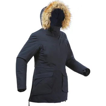Dámská parka QUECHUA Dámská turistická nepromokavá zimní parka SH 900 S MODRÁ