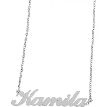 Náramek Ewena Řetízek z oceli se jménem Kamila stříbrný