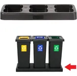 Igotrend, 825001 Podstavec UH FIT BIN 3 × 53 l černý