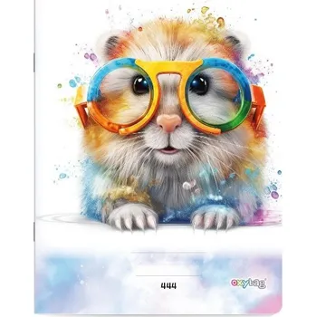 Sešit Oxybag - sešit Křeček 444, A4, 40 listů, linkovaný