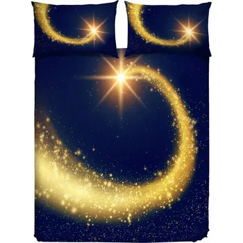 Povlečení Gipetex 3D Bavlněné povlečení Kometa 220 × 200 / 70 × 90 cm (2 ks)