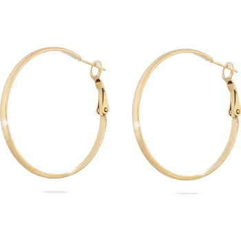 Náušnice Biju Pozlacené náušnice 14K, tenký kruh, průměr 3,5 cm 1002593