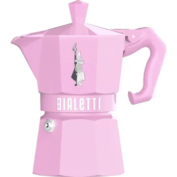 Moka konvice Bialetti Exclusive Moka růžová 3 porce