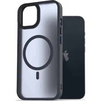 Pouzdro na mobilní telefon AlzaGuard Matte Case Compatible with MagSafe pro iPhone 13 tmavě modrý