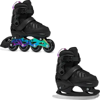 RAVEN Kolečkové brusle 2v1 Raven Oxen VÍCEBAREVNÁ|ČERNÁ