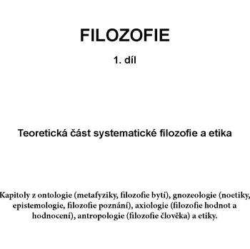 FILOSOFIE - 1. díl Ekniha