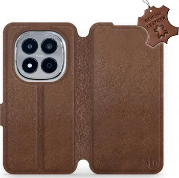 Pouzdro na mobilní telefon Mobiwear Kožené flip pouzdro pro Xiaomi Redmi Note 15 Pro+ 5G hnědé