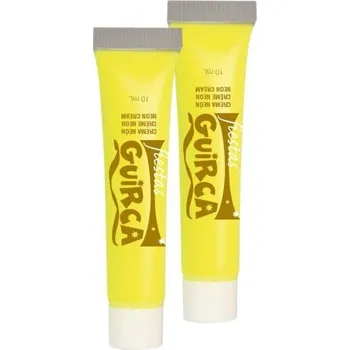 Make-up Guirca Make-Up Neonově Žlutý V Tubě - Halloween - 20 ml