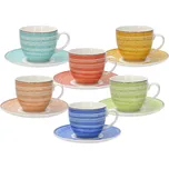 Tognana Sada šálků na čaj s podšálky 200 ml 6 ks KALEIDO