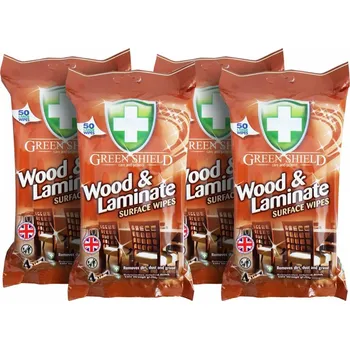 Papírový kapesník GREEN SHIELD na dřevo a lamináty 4× 50 ks