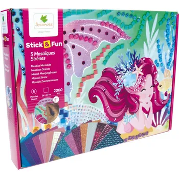 Mozaiková sada Sycomore Stick & Fun Mozaika mořská panna