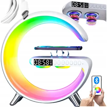 Lampička LED GAMINGOVÁ lampička RGB Reproduktor INDUKČNÍ nabíječka budík MODEL