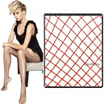 Podprsenka Kabaretky Punčocháče Veneziana Rete 20den červené ROSSO velikost 1/2