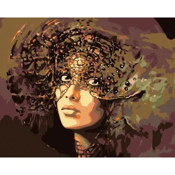 Dětské zboží Diamondi - TAJEMNÁ ŽENA, 40x50 cm, bez rámu a bez vypnutí plátna