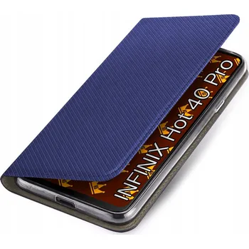 Pouzdro na mobilní telefon Flipové pouzdro Kingglass pro Infinix HOT 40 Pro, modré