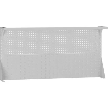 Dílenský stůl Nástavba na stůl G8, 1800 mm, děrovaný plech na nářadí a plastové boxy