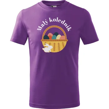 Velikonoční dětské tričko koledník Barva: Fialová, Velikost: 10