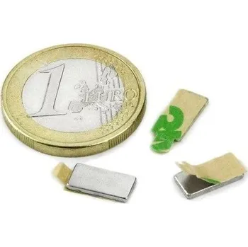 Polep vozidla SOLLAU neodymový silný hranol (samolepící) 10×5×1 mm - balení 20 ks